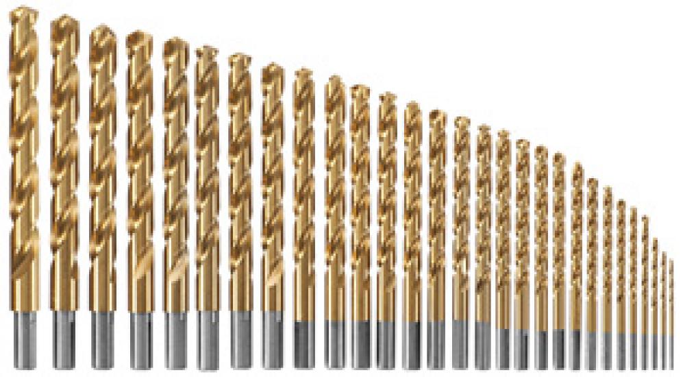 Titanium-Coated Metal Drill Bit Set