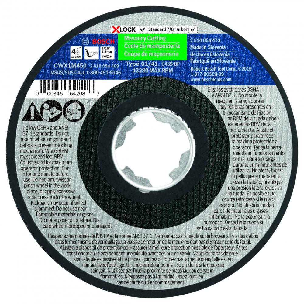 4-1/2 In. X-LOCK Abrasive Wheel