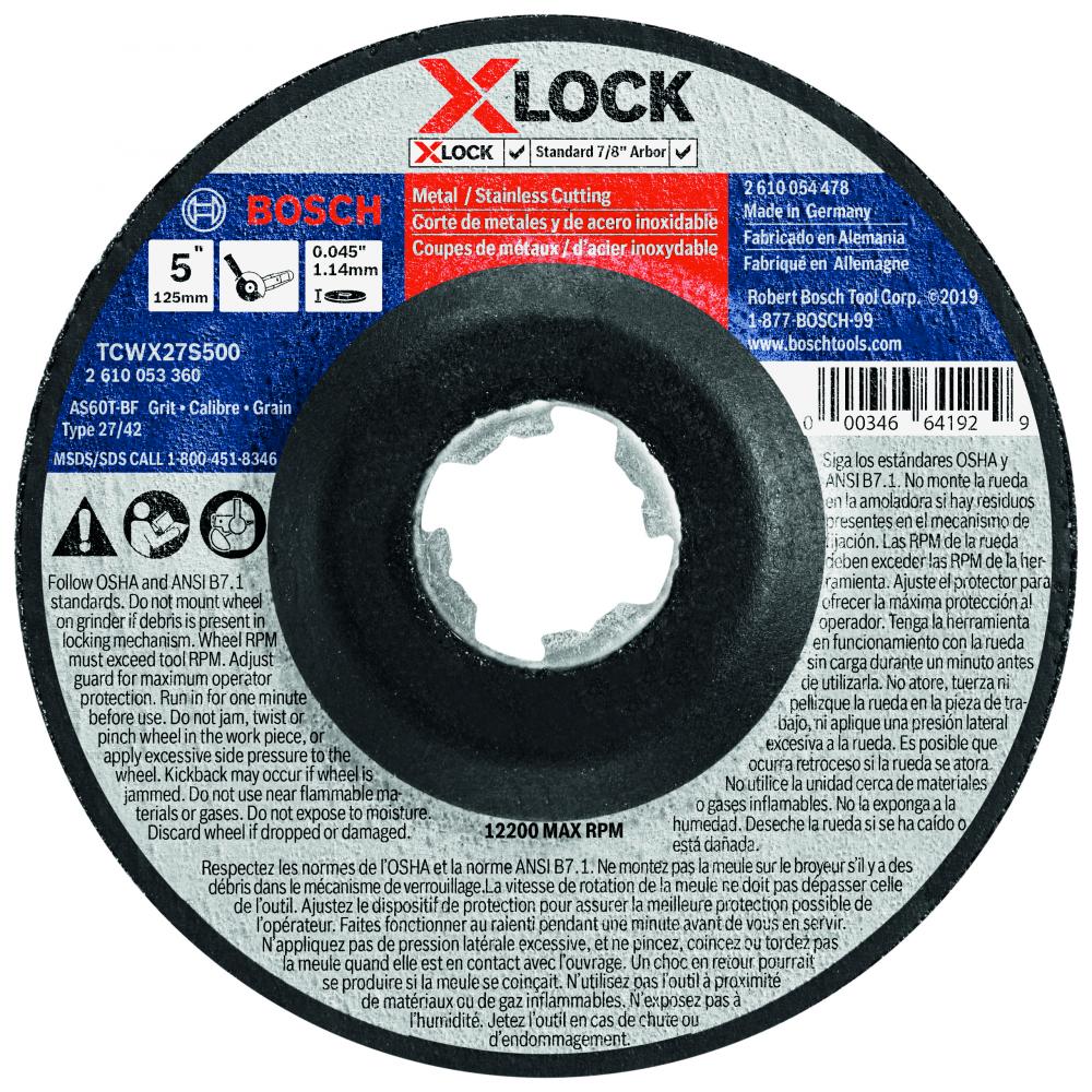 5 In. X-LOCK Abrasive Wheel
