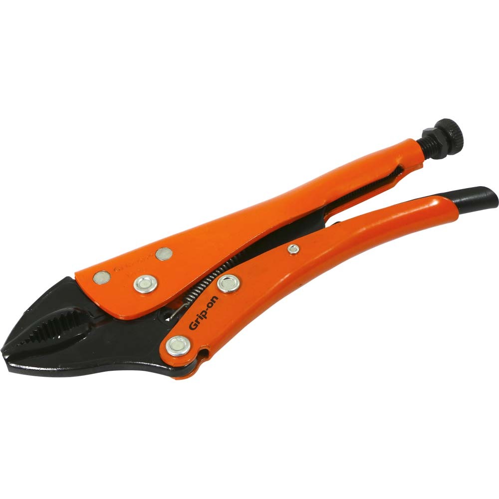 10&#34; Locking Pliers, 2-7/16&#34; Jaw Opening, Curved Jaws With Wire Cutter