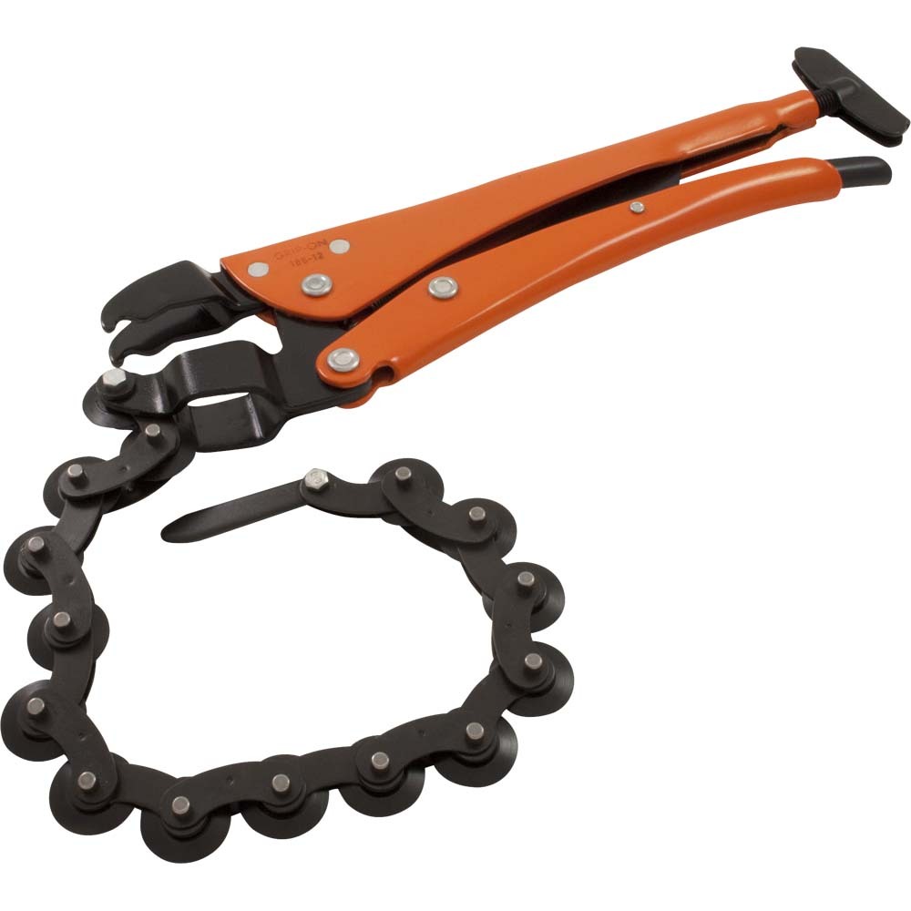 12&#34; Heavy Duty Locking Chain Pipe Cutter, 4-1/2&#34; Jaw Opening