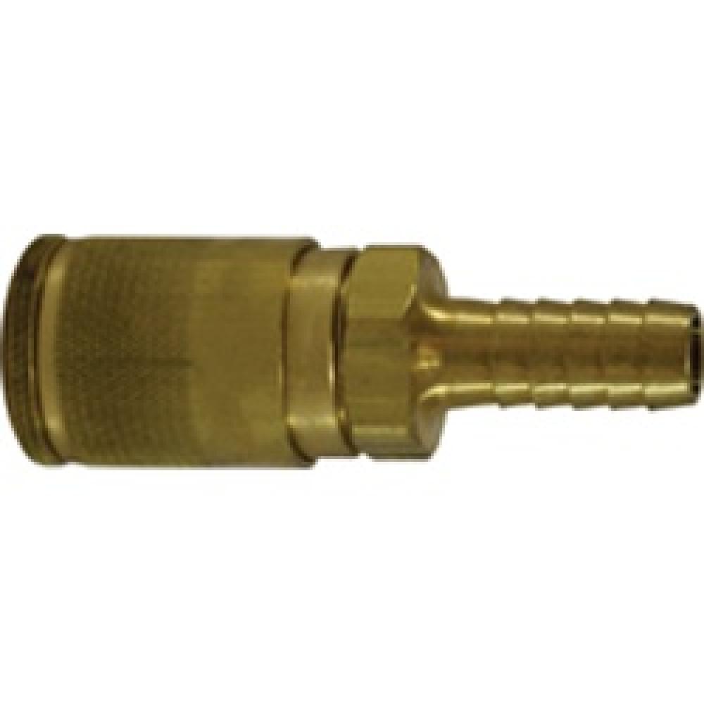 COUPLER AUTO 3/8IN BARBED BRS