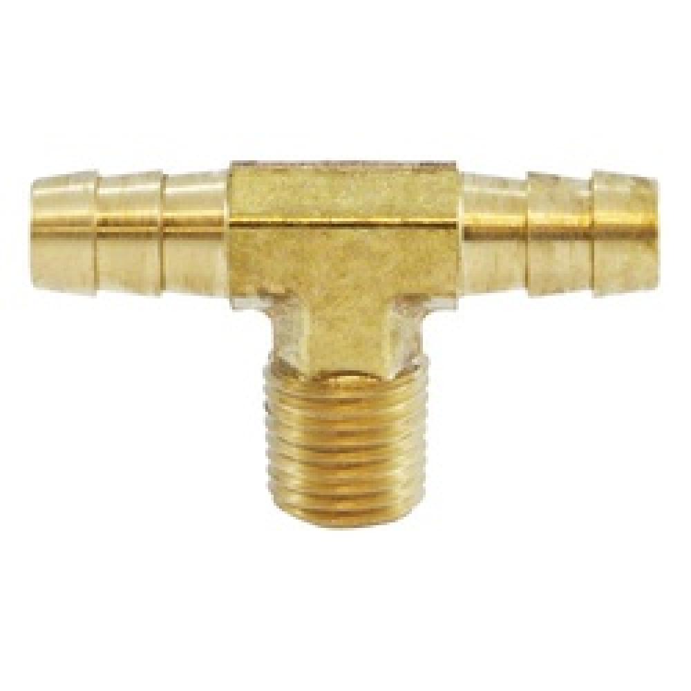 TEE BR 3/8IN HOSE BARBED 3/8IN 1/4IN MIP