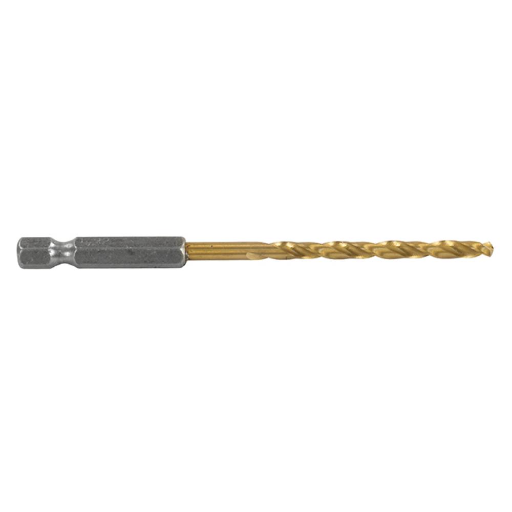 1/4&#34; Hex HSS-TiN (Titanium-Nitride) Twist Drill Bits
