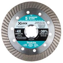 Makita E-07244 - X-LOCK 5" Turbo Rim Diamond Blade for Masonry Cutting (E-07244)