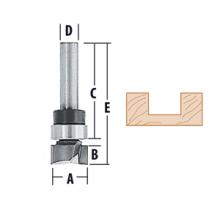 Makita 733258-A - Top Bearing Straight - 2 Flute Router Bits