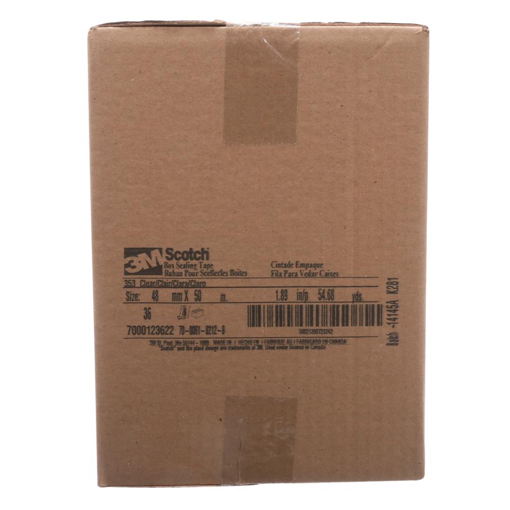 Scotch® Box Sealing Tape, 353, clear, 48 mm x 50 m