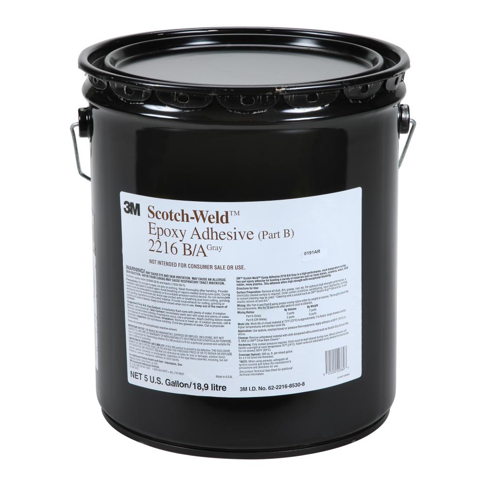 3M™ Scotch-Weld™ Epoxy Adhesive, 2216, grey, 5 gal. (19 L)