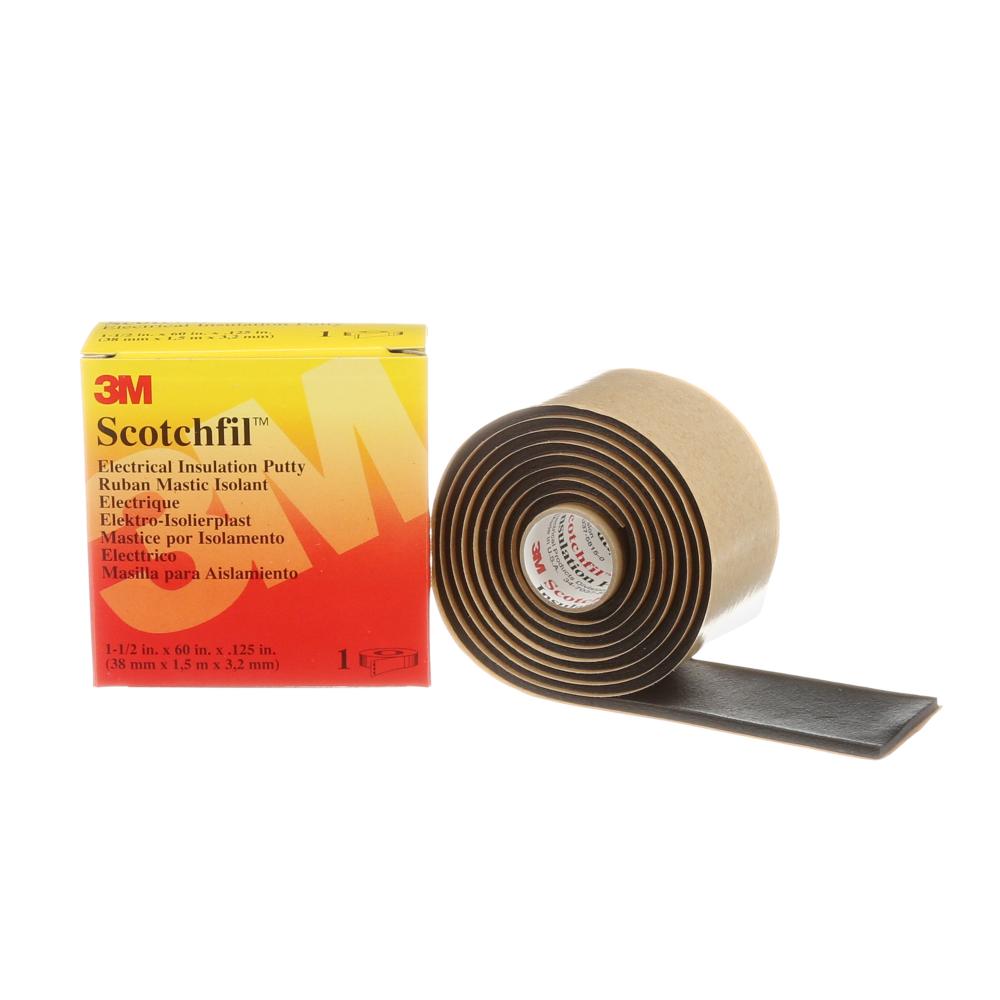 3M™ Scotchfil™ Electrical Insulation Putty, black, 1 1/2 in x 60 in (38.1 mm x 152.4 cm)