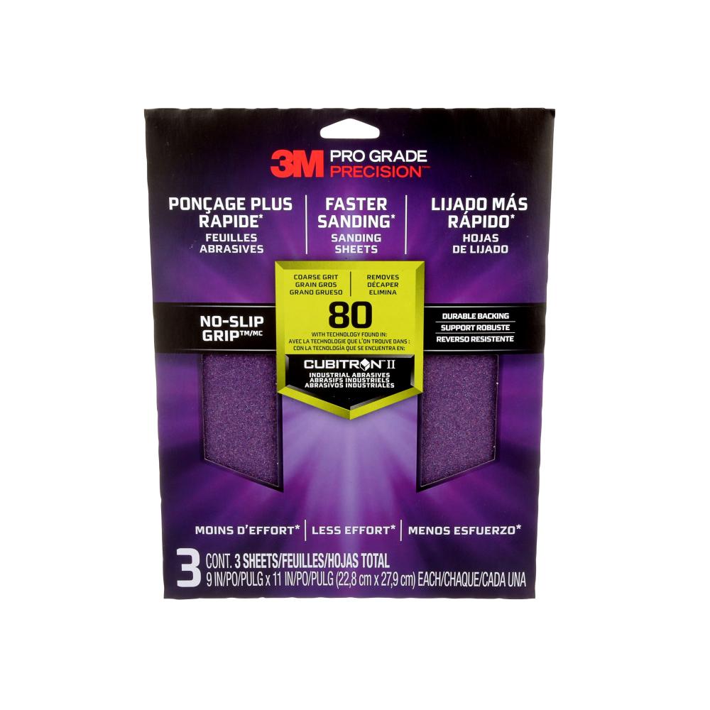 3M™ Pro Grade Precision™ Faster Sanding Sanding Sheets 26080TRI-3