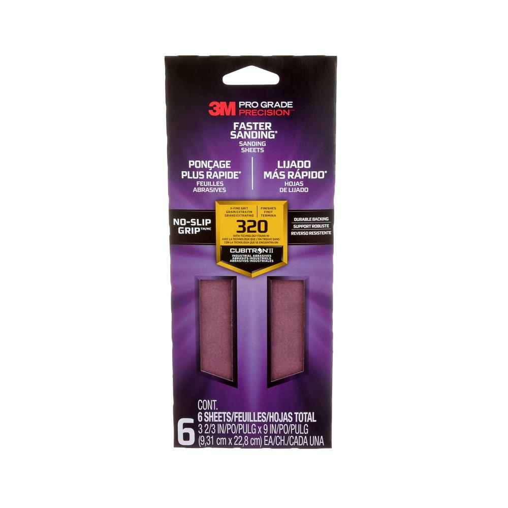 3M™ Pro Grade Precision™ Faster Sanding Sanding Sheets 127320TRI-6