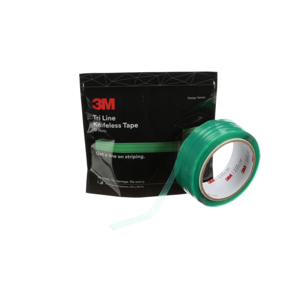 3M™ Tri Line Knifeless Tape, KTS-TL9, green, 9 mm