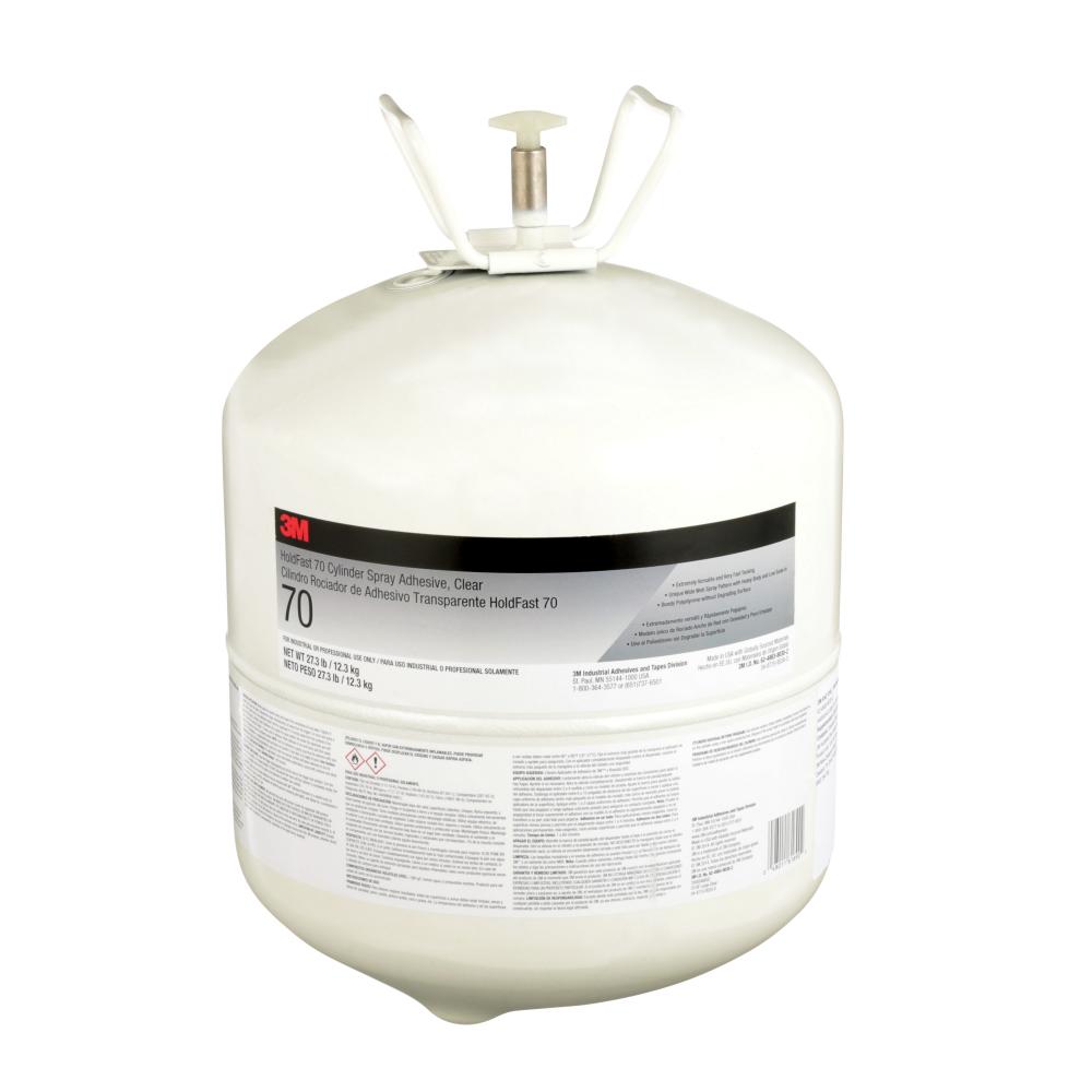 3M™ HoldFast Spray Adhesive, 70, large cylinder, 27.3 lbs (12.4 kg)