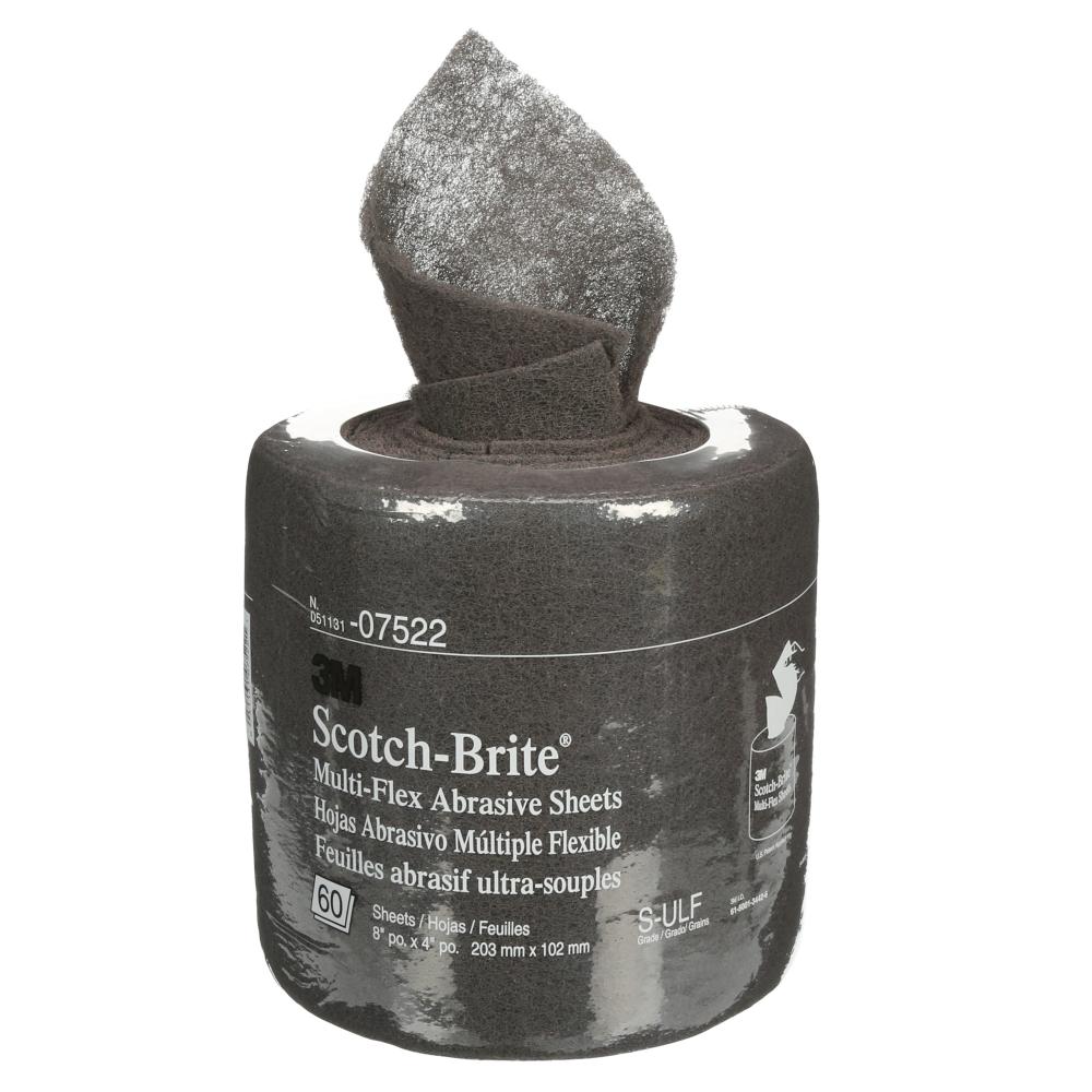 Scotch-Brite™ Multi-Flex Abrasive Sheet, S ULF, 8 in x 20 ft (20.32 cm x 6.10 cm)