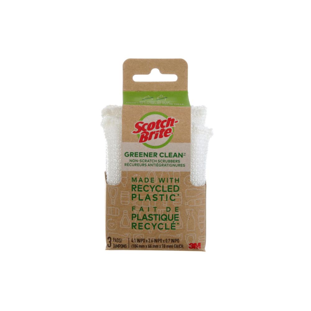 Scotch-Brite® Greener Clean™ Non-Scratch Scrubbers, 3/Pack