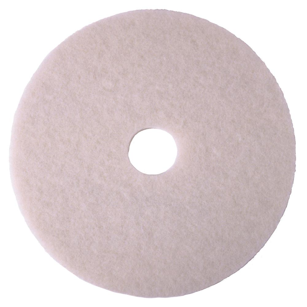 4100PLG White Polishing Pads 17 in, 5/case