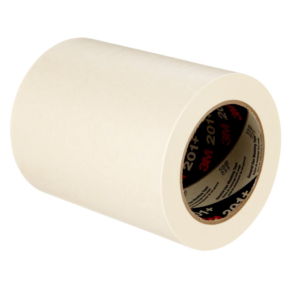 3M™ General Use Masking Tape, 201+, tan, 144 mm x 55 m