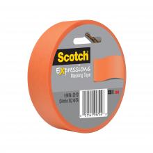 3M 7100024406 - Scotch® Expressions™ Masking Tape, 3437-ORG, tangerine, 0.94 in x 20 yd (24 mm x 18.2 m)