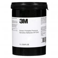 3M 7100238539 - 3M™ Screen Printable UV-Curing Pressure Sensitive Adhesive SP7202, Clear, 6 Bottles/Case