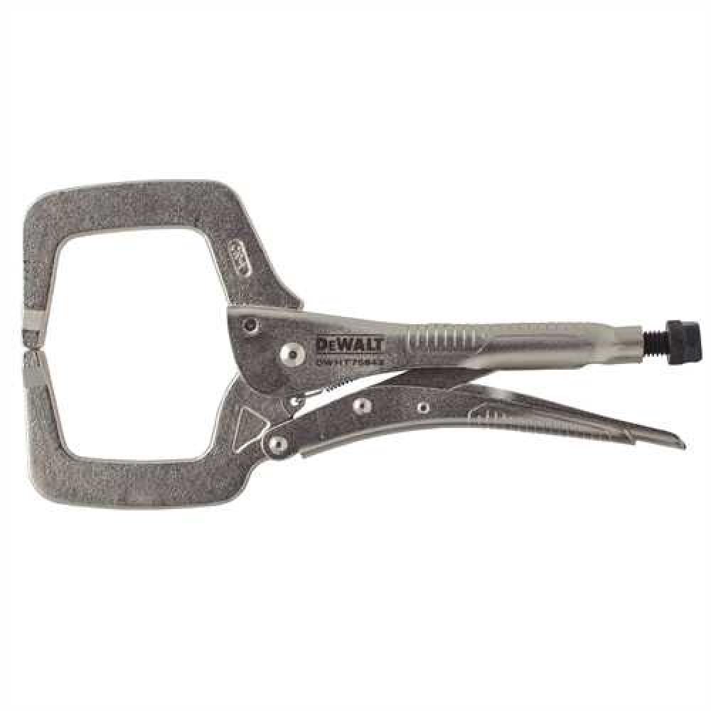 Locking C-Clamp with swivel tip