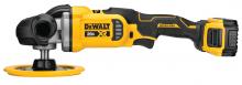 DeWalt DCM849P2 - 20V MAX XR 7" VARIABLE SPEED ROTARY POLISHER KIT (5.0AH) W/ 2 BATTERIES AND BAG