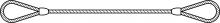 Ben-Mor SUNS11112004-00 - WIRE ROPE SLING 1-1/2'' X 4' EYE & EYE