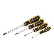 GearWrench 80061H - 4 Pc. Dual Material Pozidriv® Screwdriver Set