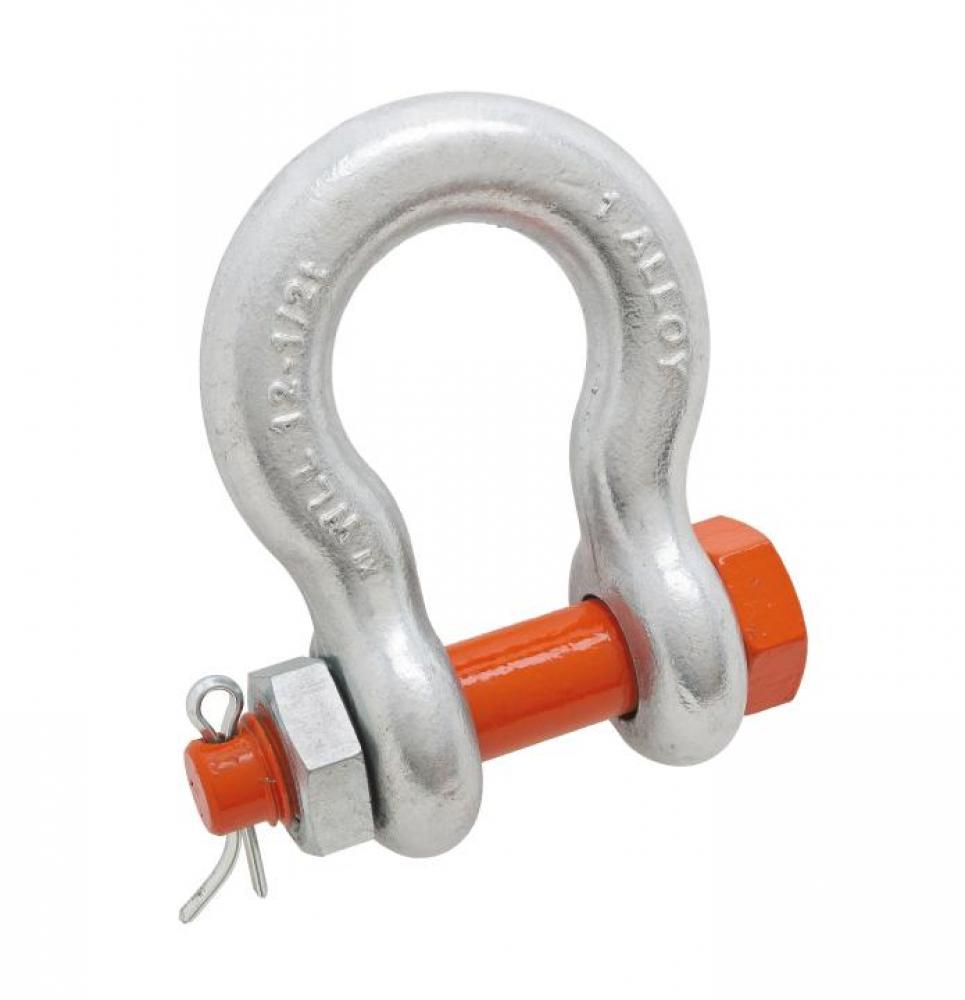 ANCHOR SHACKLE,BOLT TYP,1-1/2&#34;,H/G,ALLOY