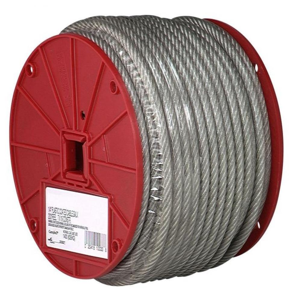CABLE,1/8-3/16,COATED,BK,250&#39;/R