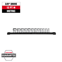Milwaukee 48-22-9520 - 12pc 3/8" Drive 12-Point Metric Socket Set