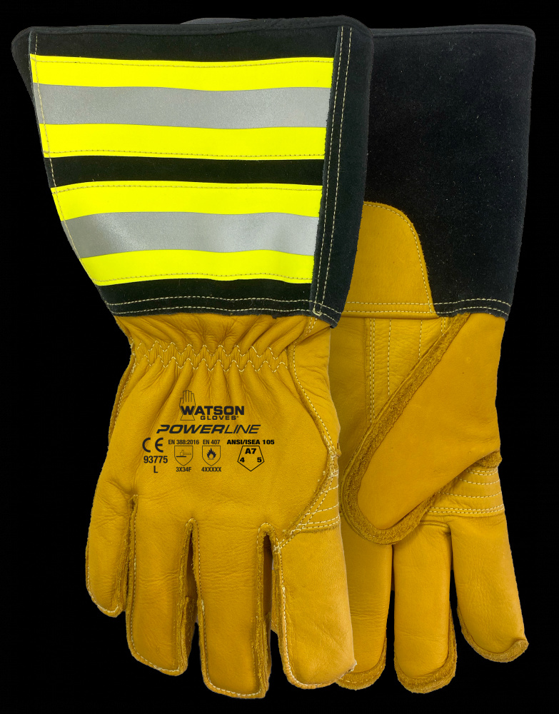 POWERLINE A7 FULL COW C100 LINED 6 INCH GAUNTLET UTILITY - XXL