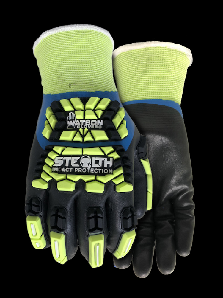STEALTH TRIPLE THREAT A5 WASTENOT FULL DIPPED NITRILE LINED TPR COATED - XXL