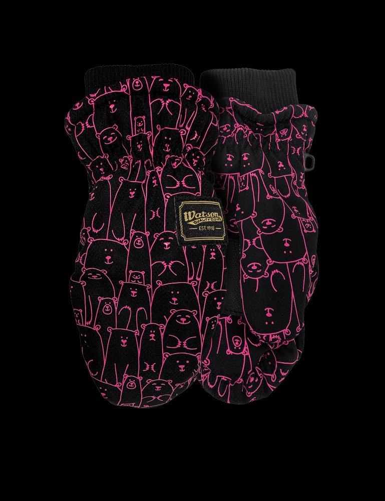 L&#39;IL BEAR PVC PALM PATCH CS155 LINING PINK MITT KIDS - XS