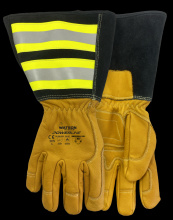 Watson Gloves 3775-XXL - POWERLINE A6 FULLGRAIN COW REFLECTIVE GAUNTLET UTILITY - XXL