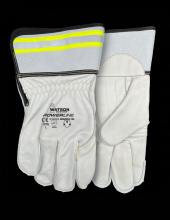 Watson Gloves 3776-X - MEAT HOOK FULLGRAIN COW REFLECTIVE 3 INCH CUFF UTILITY - X