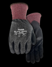 Watson Gloves 384-XXL - STEALTH BLACK WIDOW A6 13GG LIGHT POLYURETHANE COATED - XXL
