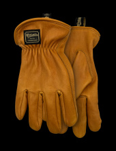 Watson Gloves 597CR-X - THE DUKE A5 FULLGRAIN COWHIDE GOLD DRIVER - X