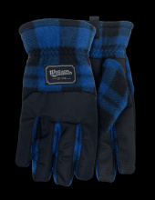 Watson Gloves 9381P-X - FLEECE NAVIDAD PLAID WASTENOT POLY FLEECE EC60 LINED LIFESTYLE - X