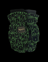 Watson Gloves 9592G-XS - L'IL BEAR PVC PALM PATCH CS155 LINING GREEN MITT KIDS - XS