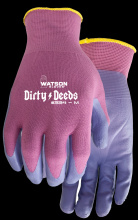 Watson Gloves 334-S - DIRTY DEEDS NITRILE PALM POLY/NYLON WOMENS GARDEN - S