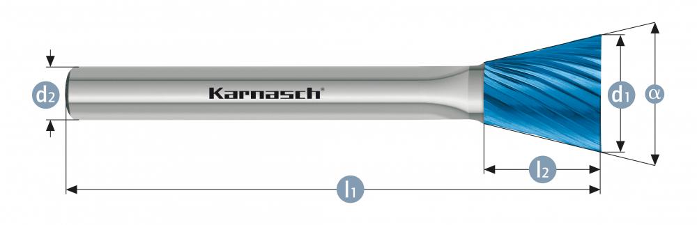 Tungsten carbide burr - BLUE-TEC