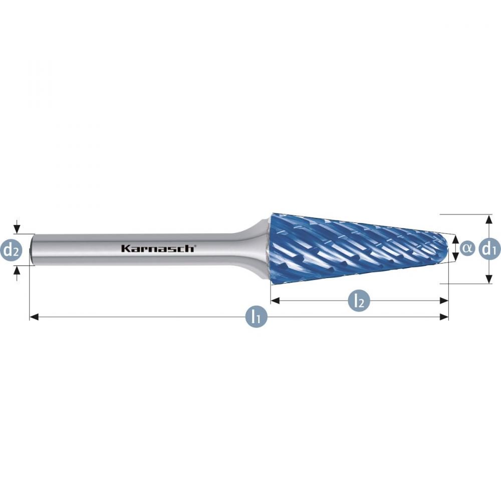 Tungsten carbide burr - BLUE-TEC
