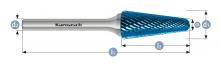 Karnasch 115081.050 - Tungsten carbide burr - BLUE-TEC