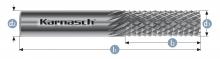 Karnasch 116001.029 - Tungsten carbide burr