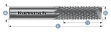 Karnasch 116003.013 - Tungsten carbide burr