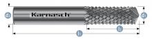 Karnasch 116004.029 - Tungsten carbide burr
