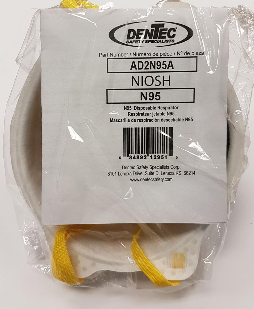 N95 Disposable Respirator 2 Pack 30PK/Case