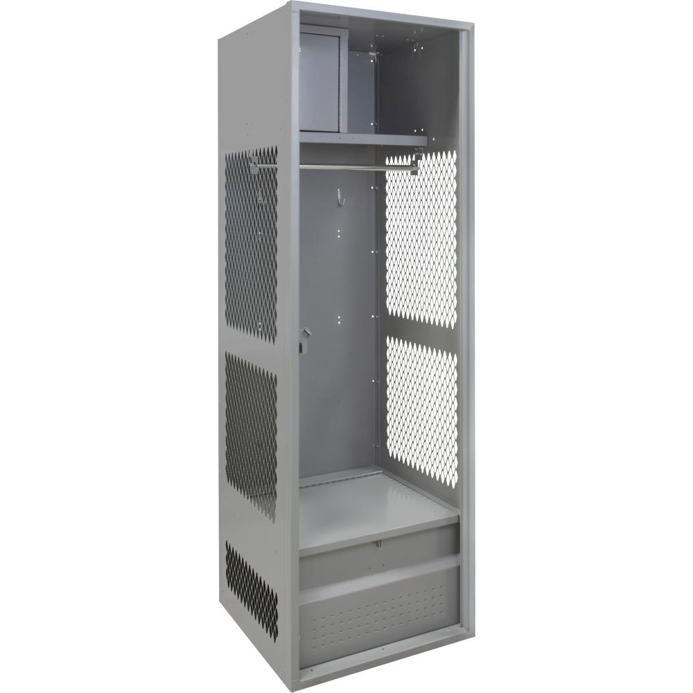 GEAR LOCKER, 24X18X72, VENTED W/O DOOR