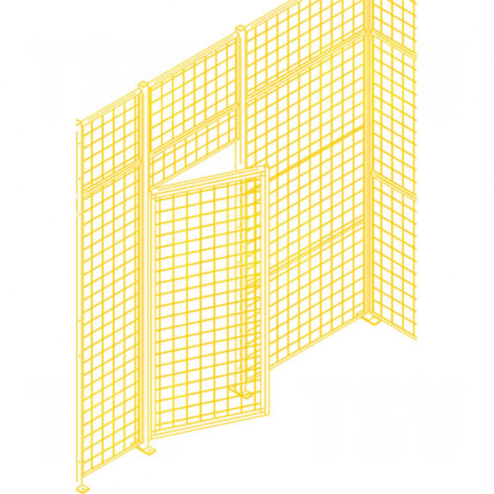 Wire Mesh Partition Components - Swing Doors