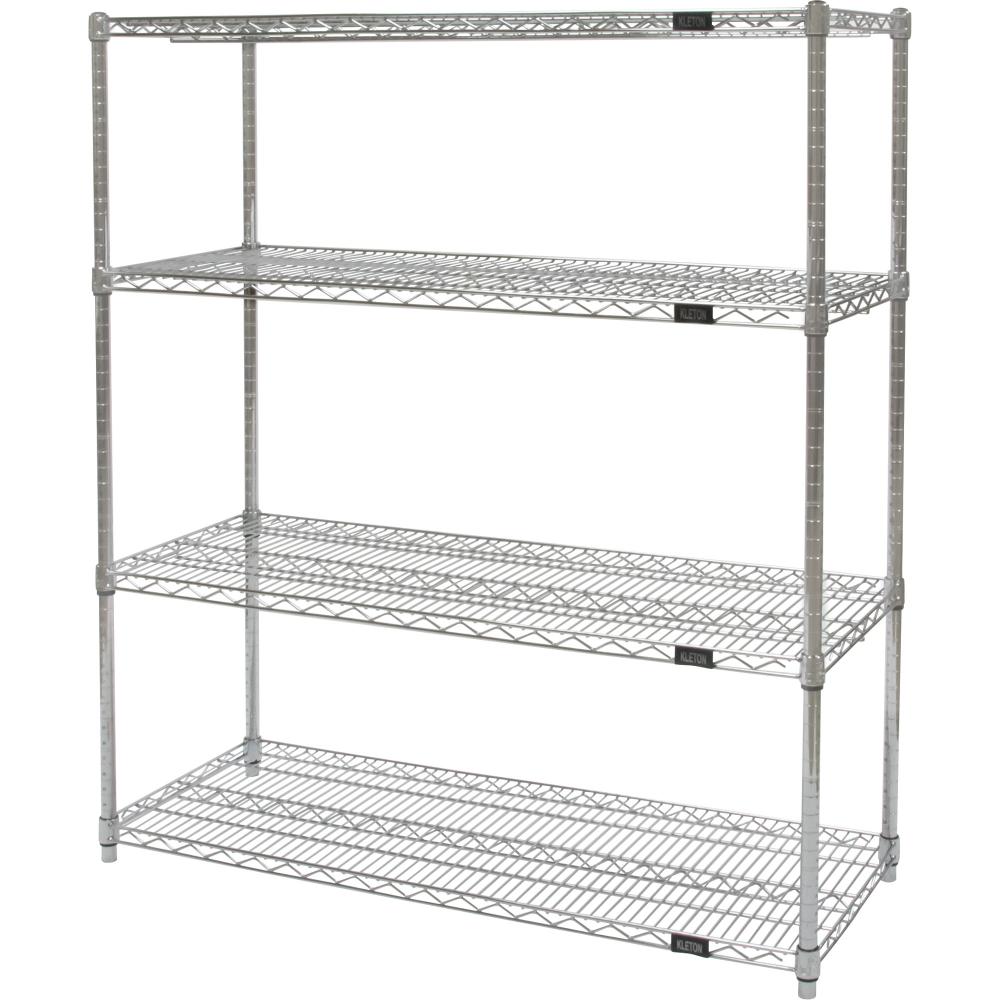 HD CHROME WIRE SHELF 18&#34;D X 60W X54&#34;H 4 SHELVES
